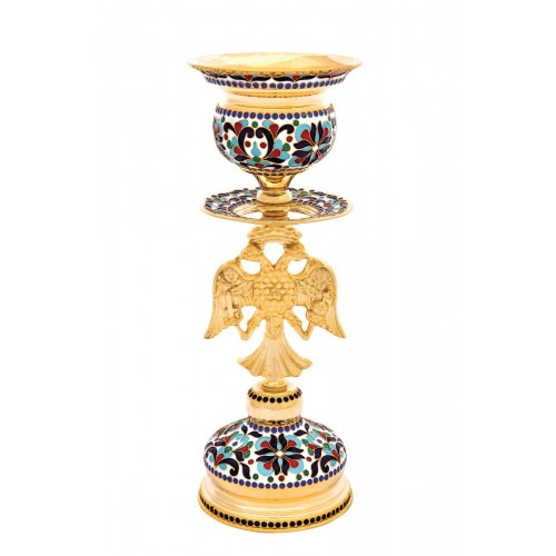 Κανδήλα Αγ. Τραπέζης Επίχρυση με Σμάλτο 