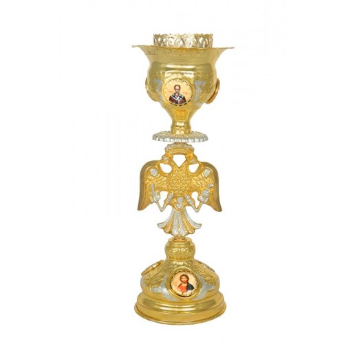 Κανδήλα Αγ. Τραπέζης Δίχρωμη με εικόνες