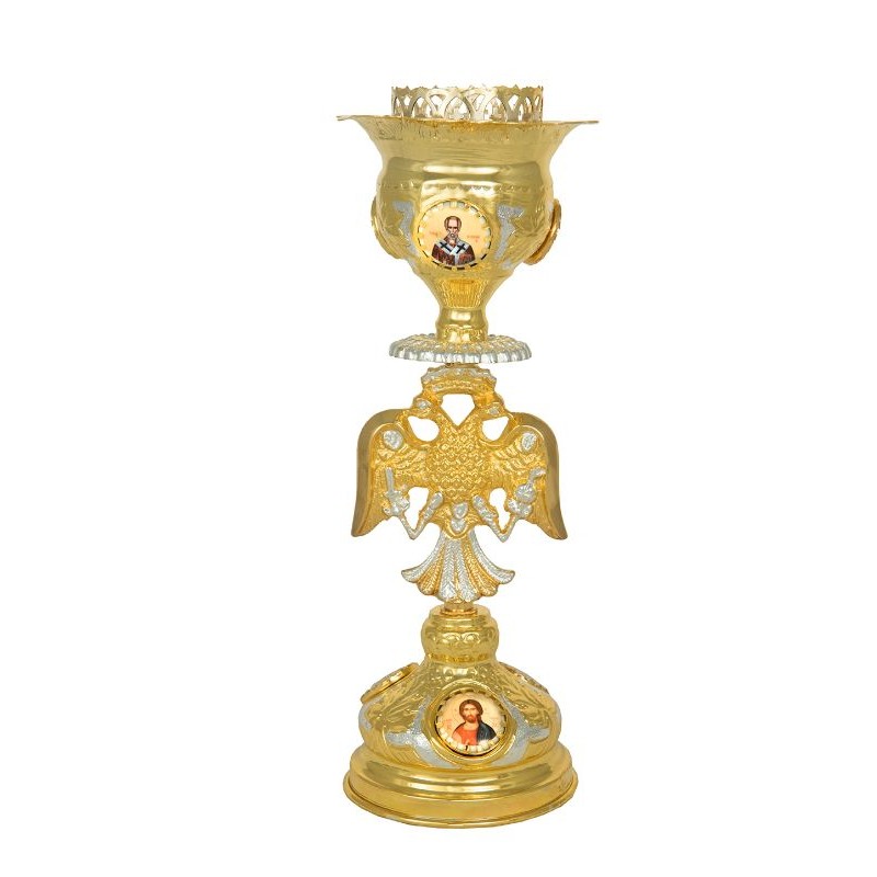 Κανδήλα Αγ. Τραπέζης Δίχρωμη με εικόνες