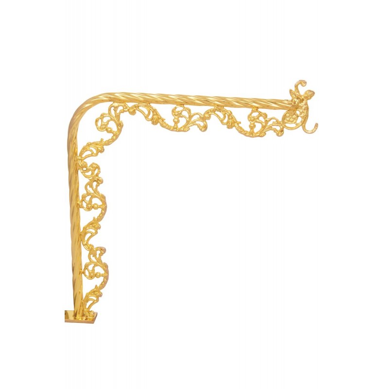 Βραχίονας Κανδηλιών Γωνία Ορειχ/νος