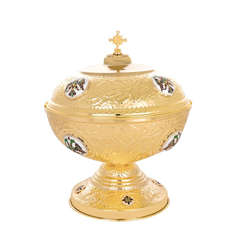 Αντιδωροθήκη Επιτραπέζια Επίχρυση με Σμάλτα