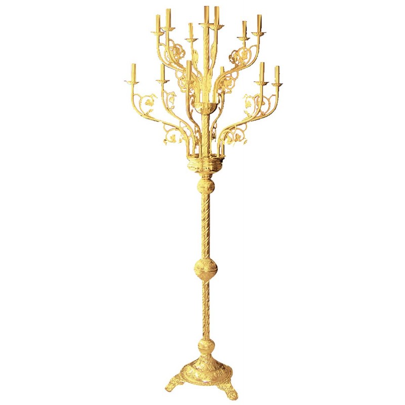 Μανουάλι Δεσποτικό με 13 φώτα ορειχάλκινο