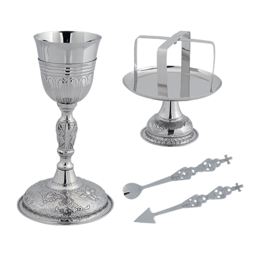 Δισκοπότηρο επινικελωμένο (σετ πέντε τεμαχίων)