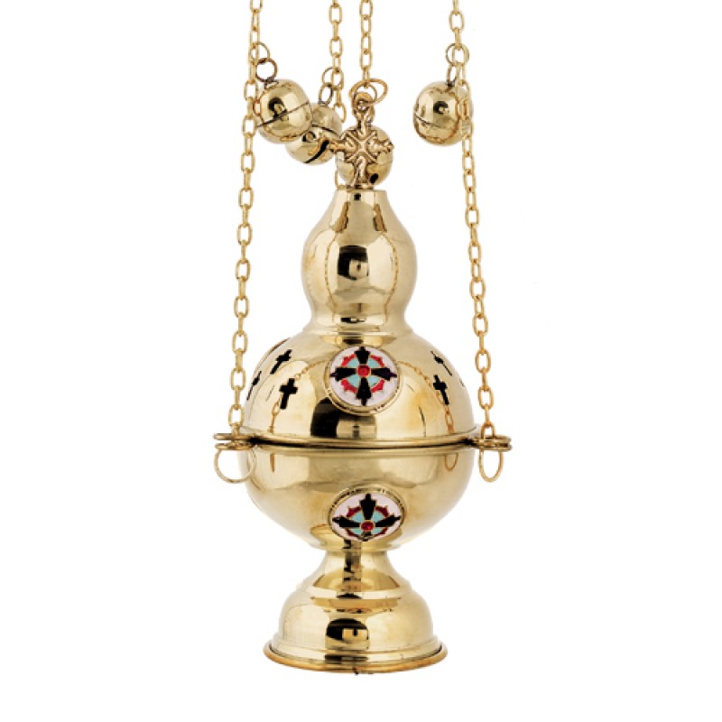 Θυμιατό μπρούτζινο με σμαλτάκι