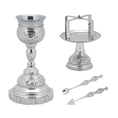 Δισκοπότηρο επινικελωμένο (σετ πέντε τεμαχίων)