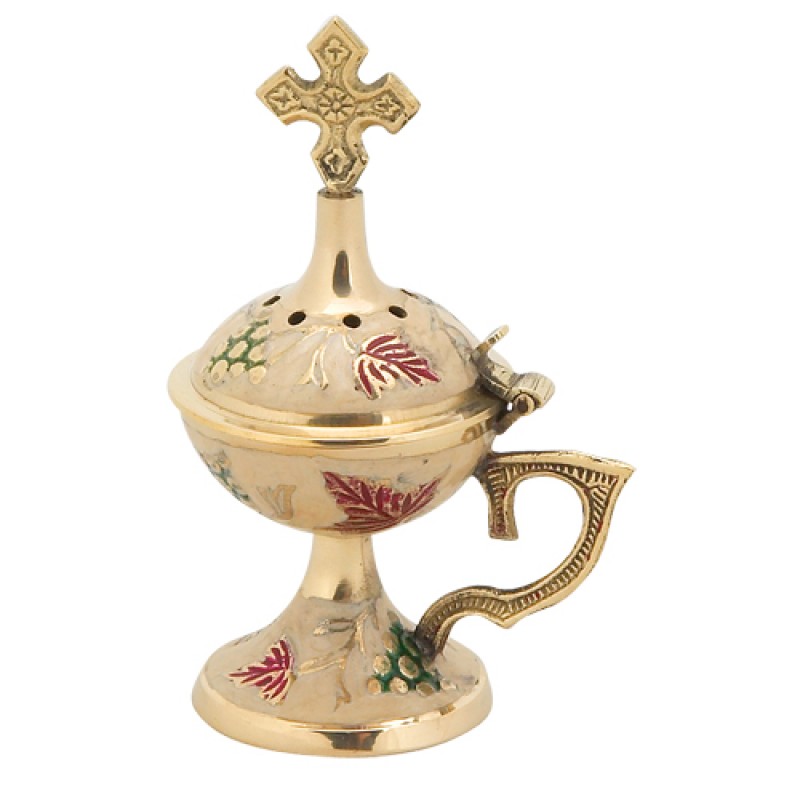 Θυμιατό μπρούτζινο πολύχρωμο με επίστρωση σμάλτου 