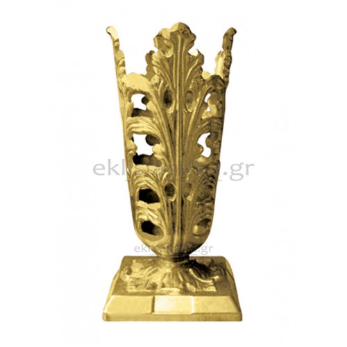 Ανθοδοχείο λουλούδι αλουμινίου μπρονζέ