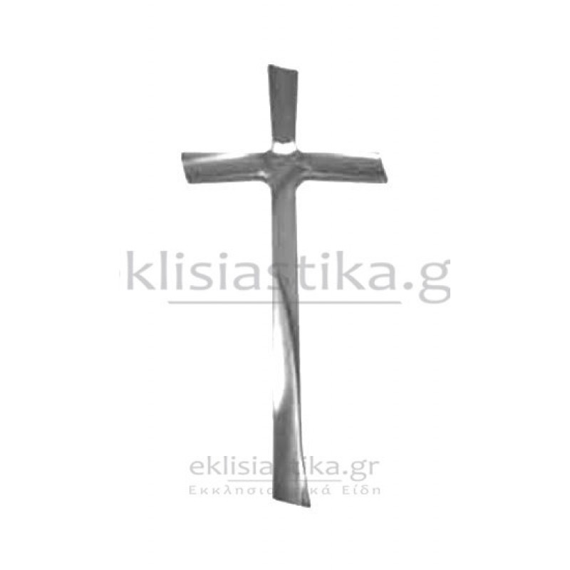 Σταυρός modern art χωρίς σώμα Χριστού επίπεδου τύπου αλουμινίου ασημί