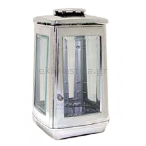 Καντήλι αλουμινίου νίκελ τετράγωνο λείο