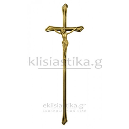 Σταυρός κλασικού τύπου με σώμα Χριστού ορειχάλκινο