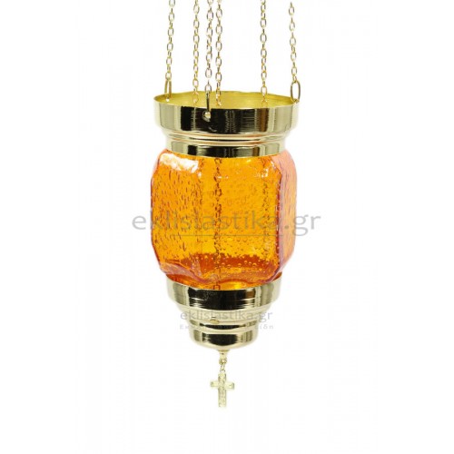 Καντήλι συρόμενο εξάγωνο χρωματιστό-διάφανο