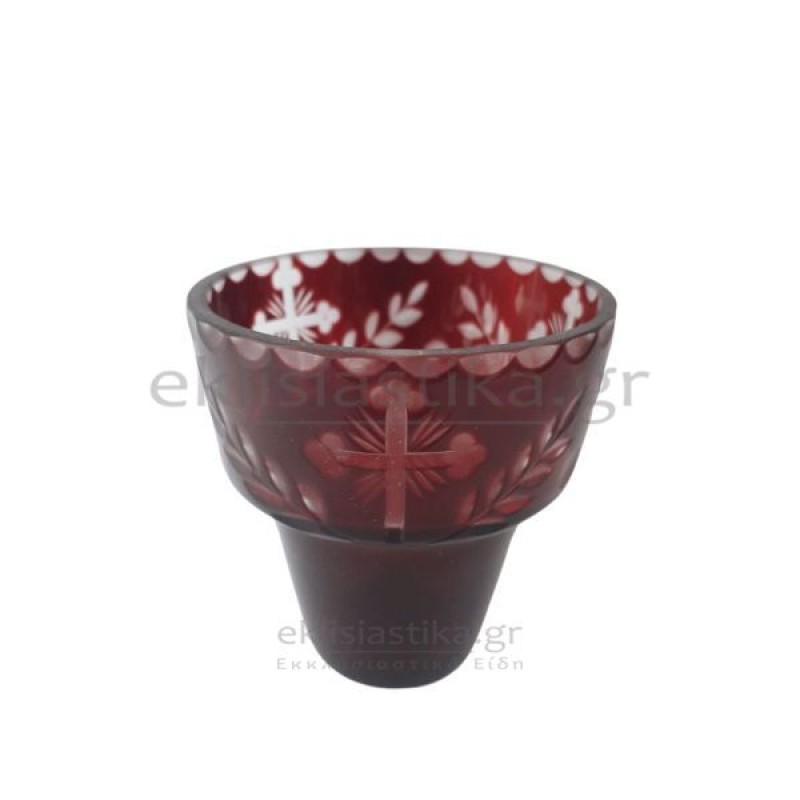 Καντηλόκουπα γυάλινη μεσαία