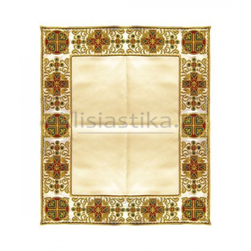 Ειλητό κεντημένο σε λευκό σατέν